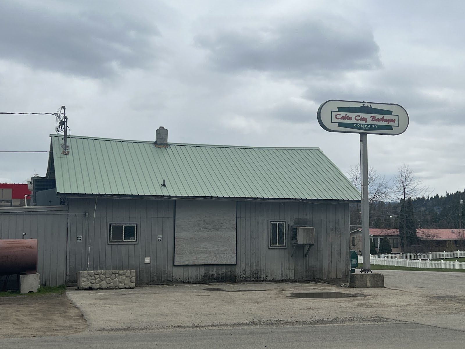 Cabin City Q building on W Idaho Ave, St. Maries